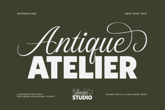 Antique Atelier Duo Font for Heritage Web Design