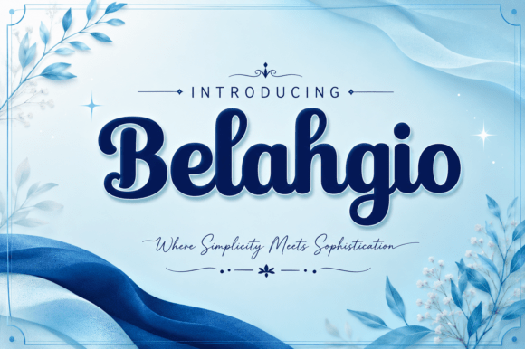 Belahgio Font: Retro Script Charm for Modern Campaigns