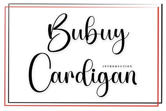 Bubuy Cardigan Font: A Handwritten Touch for Branding