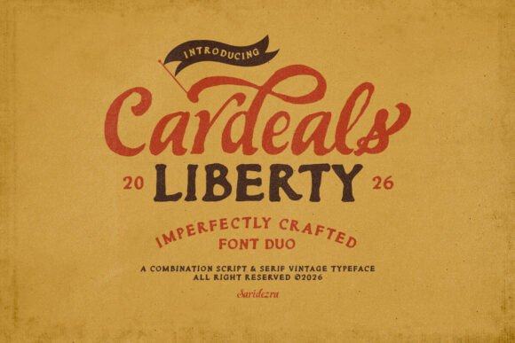 Cardeals Font: Hand-Drawn Charm for Craft Projects