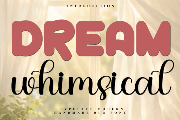 Dream Whimsical Font: Warm Branding for Small Business
