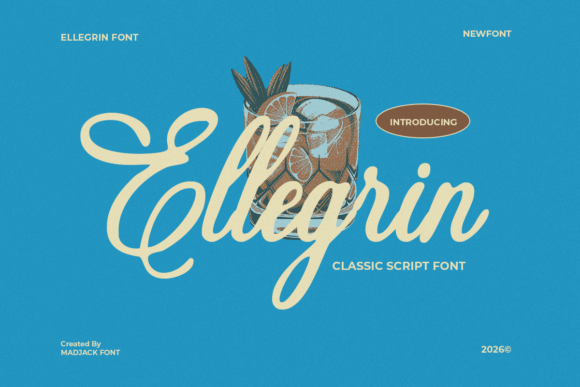 Ellegrin Font Review: Retro Charm for Brand Identity