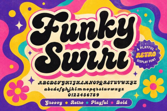 Funky Swirl Font: Adding Vintage Charm to Editorial Design