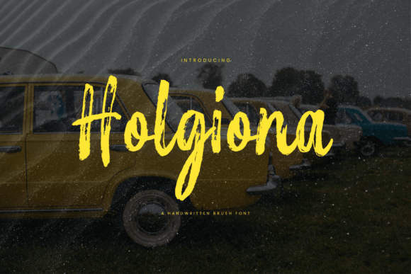 Holgiona Font: A Handwritten Typeface for Makers