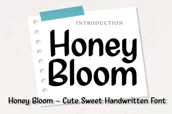 Honey Bloom Font: Tall Handwritten Charm for Crafts