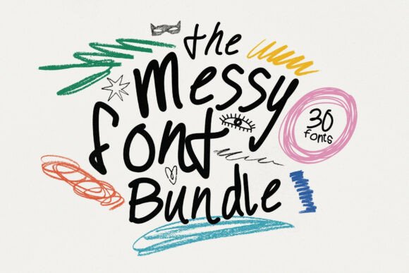 Messy Type Bundle: Authentic Fonts for Web Design