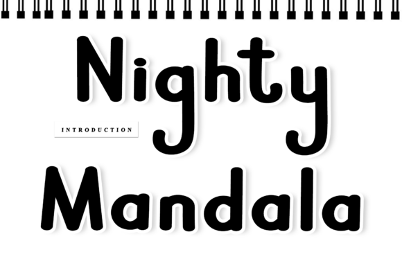Nighty Mandala Font: A Handwritten Typeface for Branding