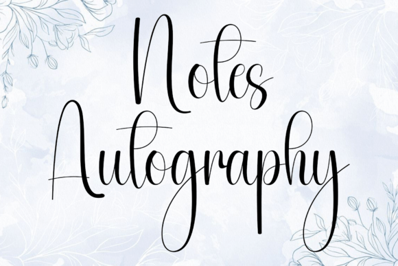 Notes Autography Font for Elegant Editorial Design