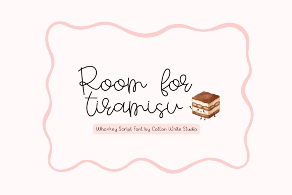 Room for Tiramisu Font: A Whimsical Typeface for Branding