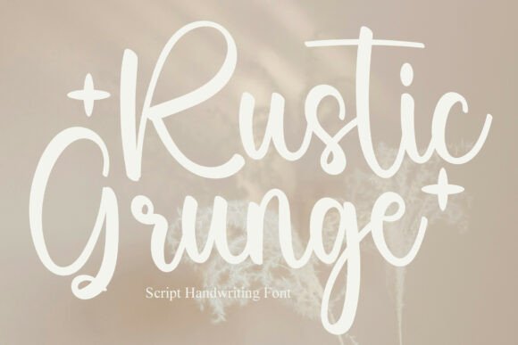 Rustic Grunge Font: Elegant Script for Editorial Design
