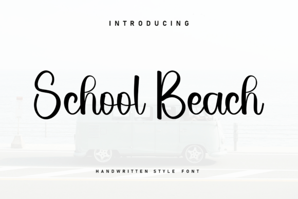 School Beach Font: A Handwritten Typeface for Branding