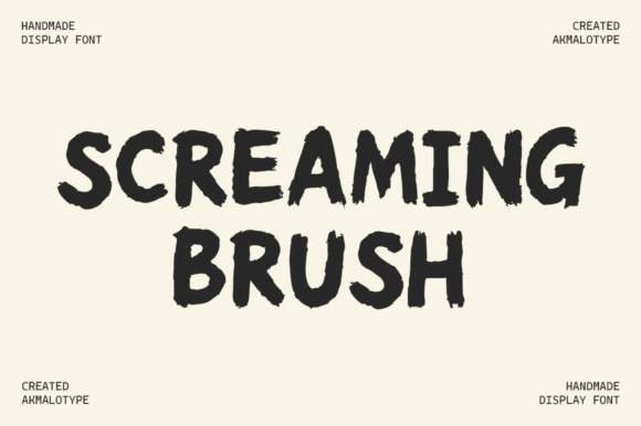 Screaming Brush Font: Bold Branding for Small Business