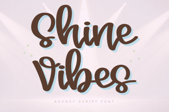 Shine Vibes Font: Playful Script for Web Design