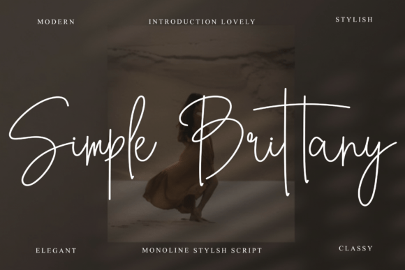 Simple Brittany Font: Warm Branding for Small Business