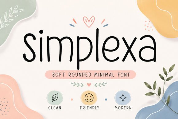 Simplexa Font: Warm Handwritten Style for Small Business Branding