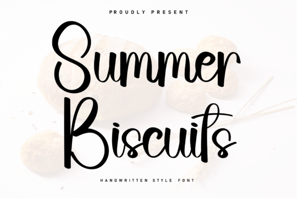 Summer Biscuits Font: A Warm Handwritten Typeface for Editorial Design