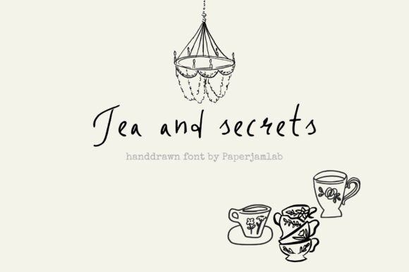 Tea and Secrets Font: A Whimsical Script for Branding