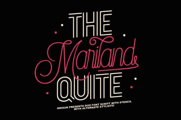 The Mariland Quite Font for Editorial Design